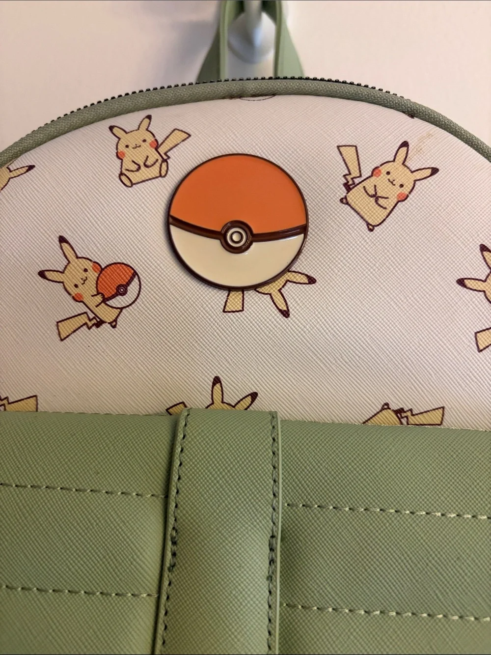Pokemon Green Pikachu & Poké Ball Mini Backpack